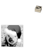 Cute Little Kerstpiglet Rubberstempel (Gestempeld)