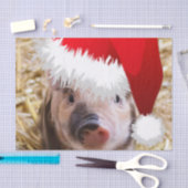 Cute Little Kerstpiglet Tissuepapier (Craft)