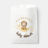 Cute Little King Safari Lion Moon Baby shower Boy Bedankzakje (Voorkant)