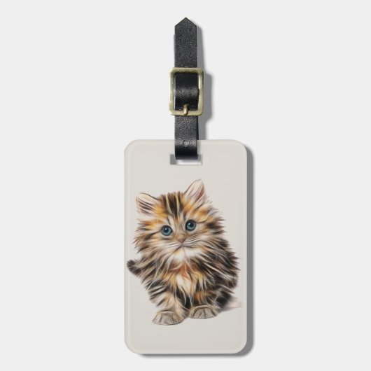 Cute Little Kitten Bagagelabel (Voorkant verticaal)