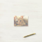 Cute Little Kitten Post-it® Notes (Op bureau)