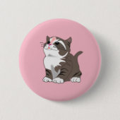 Cute Little Kitten Ronde Button 5,7 Cm (Voorkant)