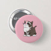 Cute Little Kitten Ronde Button 5,7 Cm (Voorkant /achterkant)
