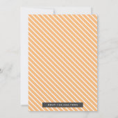 Cute Little Kitty Cat Birthday Party Invitation Kaart (Achterkant)