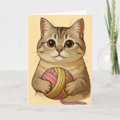 Cute little Kitty Cat Kaart (Voorkant)