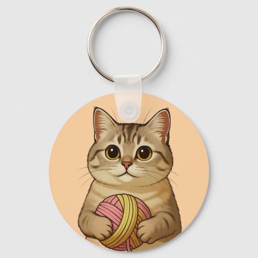 Cute little Kitty Cat Sleutelhanger (Voorkant)