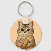 Cute little Kitty Cat Sleutelhanger (Achterkant)