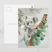 Cute Little Koala Beer Australian Animal Art Briefkaart (Voorkant / Achterkant)