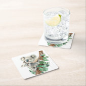 Cute Little Koala Beer Australian Animal Art Kartonnen Onderzetters (Insitu)