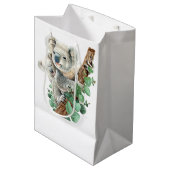 Cute Little Koala Beer Australian Animal Art Medium Cadeauzakje (Voorkant Gekanteld)