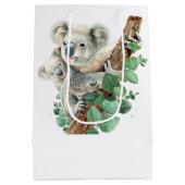 Cute Little Koala Beer Australian Animal Art Medium Cadeauzakje (Achterkant)