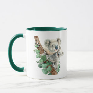 Cute Little Koala Beer Australian Animal Art Mok