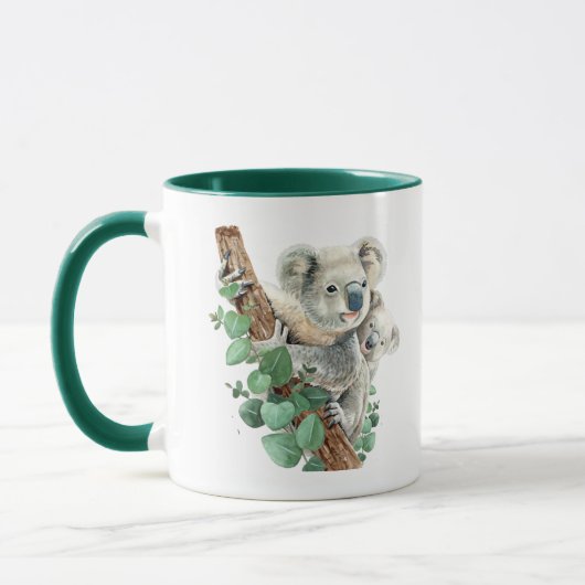 Cute Little Koala Beer Australian Animal Art Mok (Links)