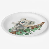 Cute Little Koala Beer Australian Animal Art Papieren Bordje (Gekanteld)