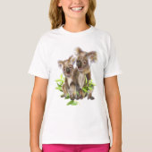 Cute Little Koala Beer Australian Animal Art T-shirt (Voorkant)