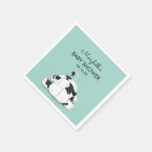 Cute Little Koe Baby shower Paper Napkins Servet (Hoek)