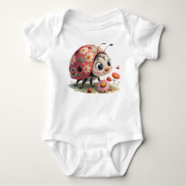Cute Little Ladybug Baby Bodysuit - Sweet Nature I