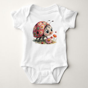 Cute Little Ladybug Baby Bodysuit - Sweet Nature I