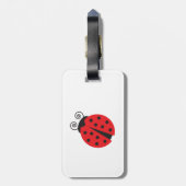 Cute Little Ladybug Bagagelabel (Achterkant verticaal)