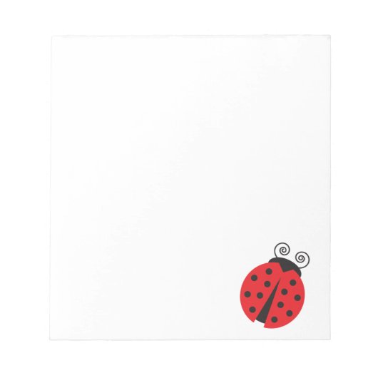 Cute Little Ladybug Notitieblok (Voorkant)