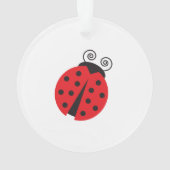 Cute Little Ladybug Ornament (achterkant)