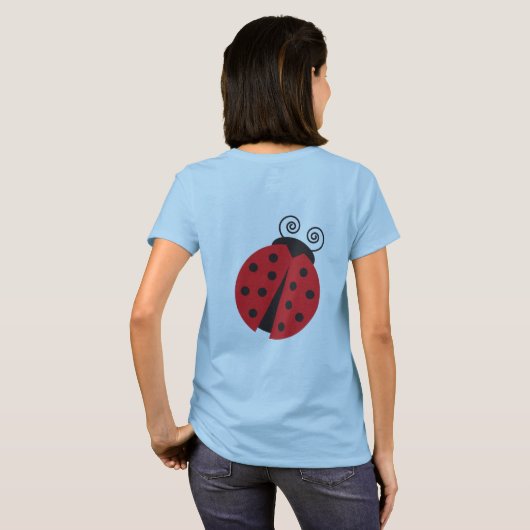 Cute Little Ladybug T-shirt (Achterkant volledig)