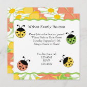 Cute Little Ladybugs Kaart (Voorkant / Achterkant)