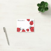 Cute Little Ladybugs Monogram Post-it Notes (Kantoor)