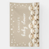 Cute Little Lamb Baby Shower-verjaardagsfeestje Spandoek (Verticaal)