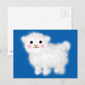 Cute Little Lamb Briefkaart (Voorkant / Achterkant)