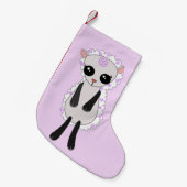Cute Little Lamb Kleine Kerstsok (Voorkant (Hangend))