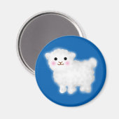 Cute Little Lamb Magneet (Voorkant / Achterkant)