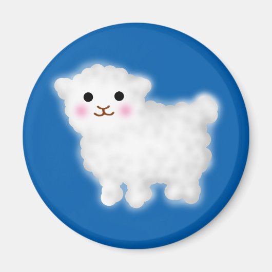 Cute Little Lamb Magneet (Voorkant)