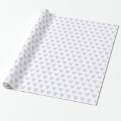 Cute Little Lavender Hearts Pattern Cadeaupapier (Uitgerold)