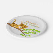Cute Little Leopard Baby shower Paper Bord (Gekanteld)