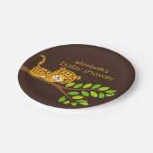 Cute Little Leopard Baby shower Paper Bord (Gekanteld)