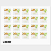 Cute Little Leopard Baby shower Sticker (Vel)