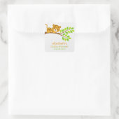 Cute Little Leopard Baby shower Sticker (Tas)