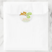 Cute Little Leopard Baby shower Sticker (Tas)
