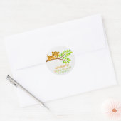 Cute Little Leopard Baby shower Sticker (Envelop)