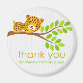 Cute Little Leopard Bedankt Magnet (Voorkant)