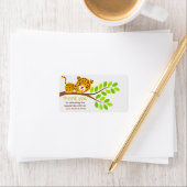 Cute Little Leopard Dank je wel Etiket (Insitu)