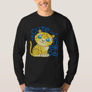 Cute Little Leopard Kids Cute But Fierce Cat T-shirt