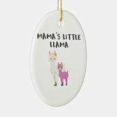Cute Little Llama Gift Mamas Little Llama Gift Keramisch Ornament (Rechts)