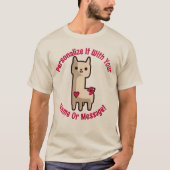 Cute Little Llama T-Shirt (Voorkant)