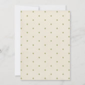 Cute Little Love Bug Baby shower Invitation Kaart (Achterkant)