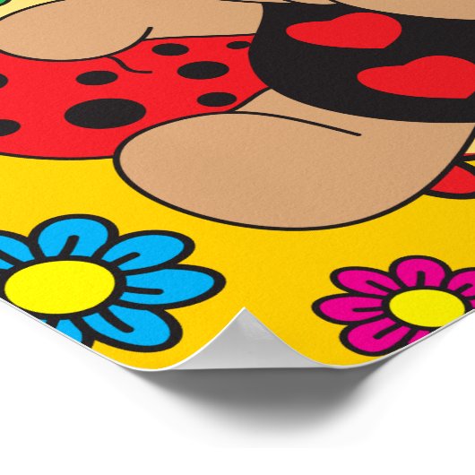 Cute Little Love Bug Poster (Hoek)
