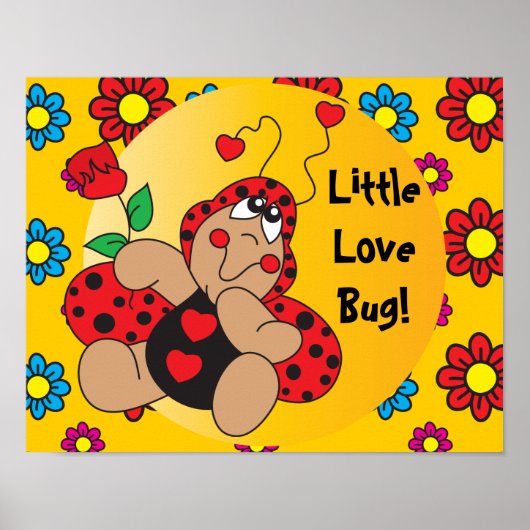 Cute Little Love Bug Poster (Voorkant)