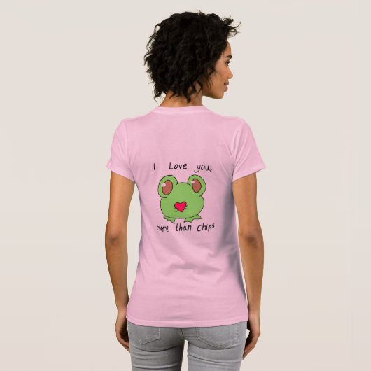Cute little love frog T-Shirt (Achterkant volledig)