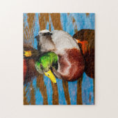 Cute Little Mallard Duck Jigzaag puzzle Legpuzzel (Verticaal)